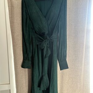 Guess Dark Green Long Sleeve Dress